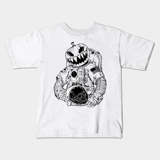 Astronaut's Halloween Kids T-Shirt by Topotopo